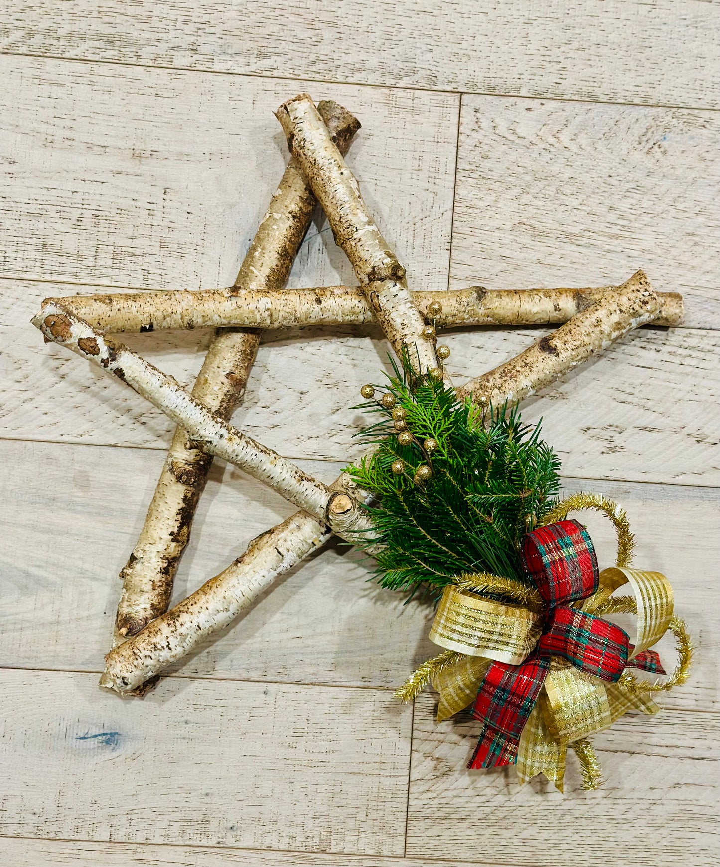 Birch Star Wreath