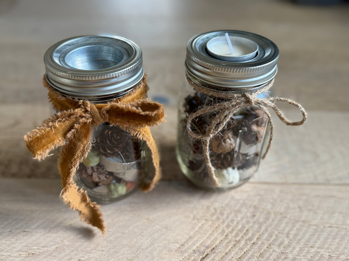 Fall Leaves Votive Candles – Set of 6