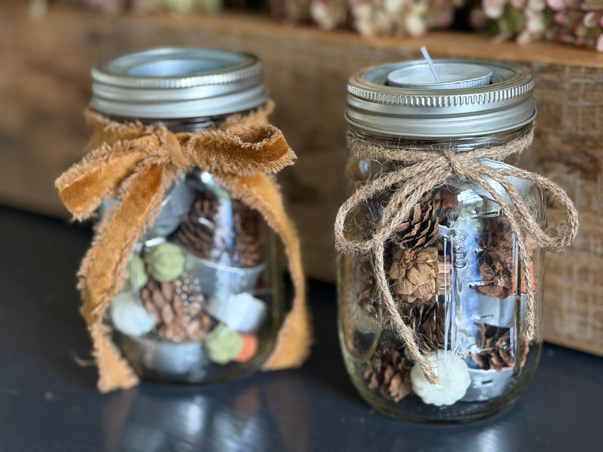 Fall Leaves Votive Candles – Set of 6