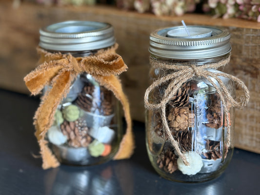Fall Leaves Votive Candles – Set of 6