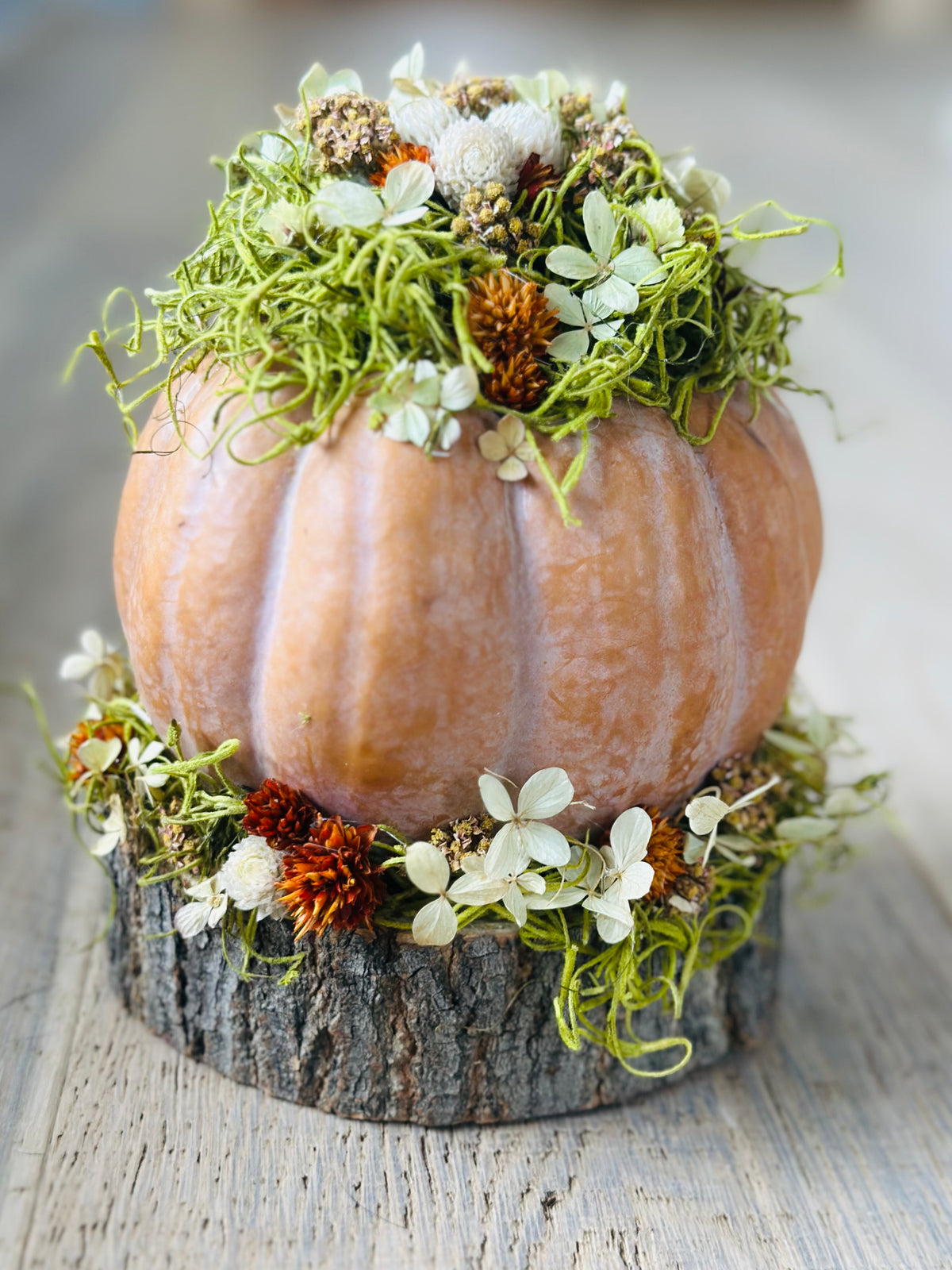 Dried Flower Pumpkin